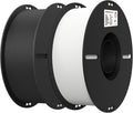 Creality 2kg Black & White PLA 1.75mm Filament Bundle for 3D Printing with