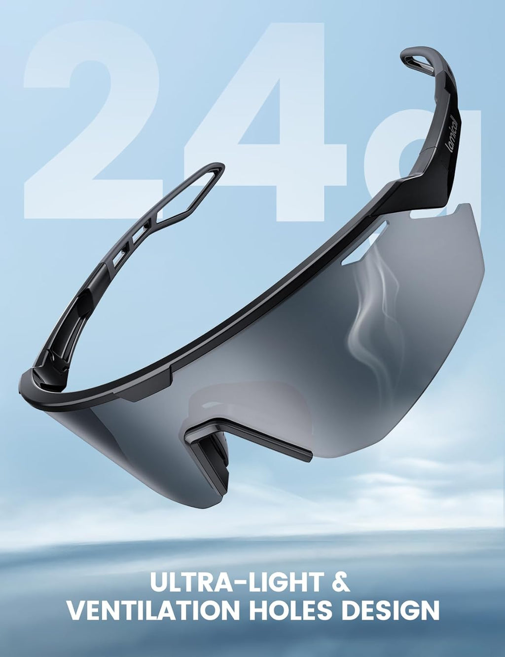 Lamicall 24g Polarized Sports Sunglasses for Men Women - UV400 Protection Sun