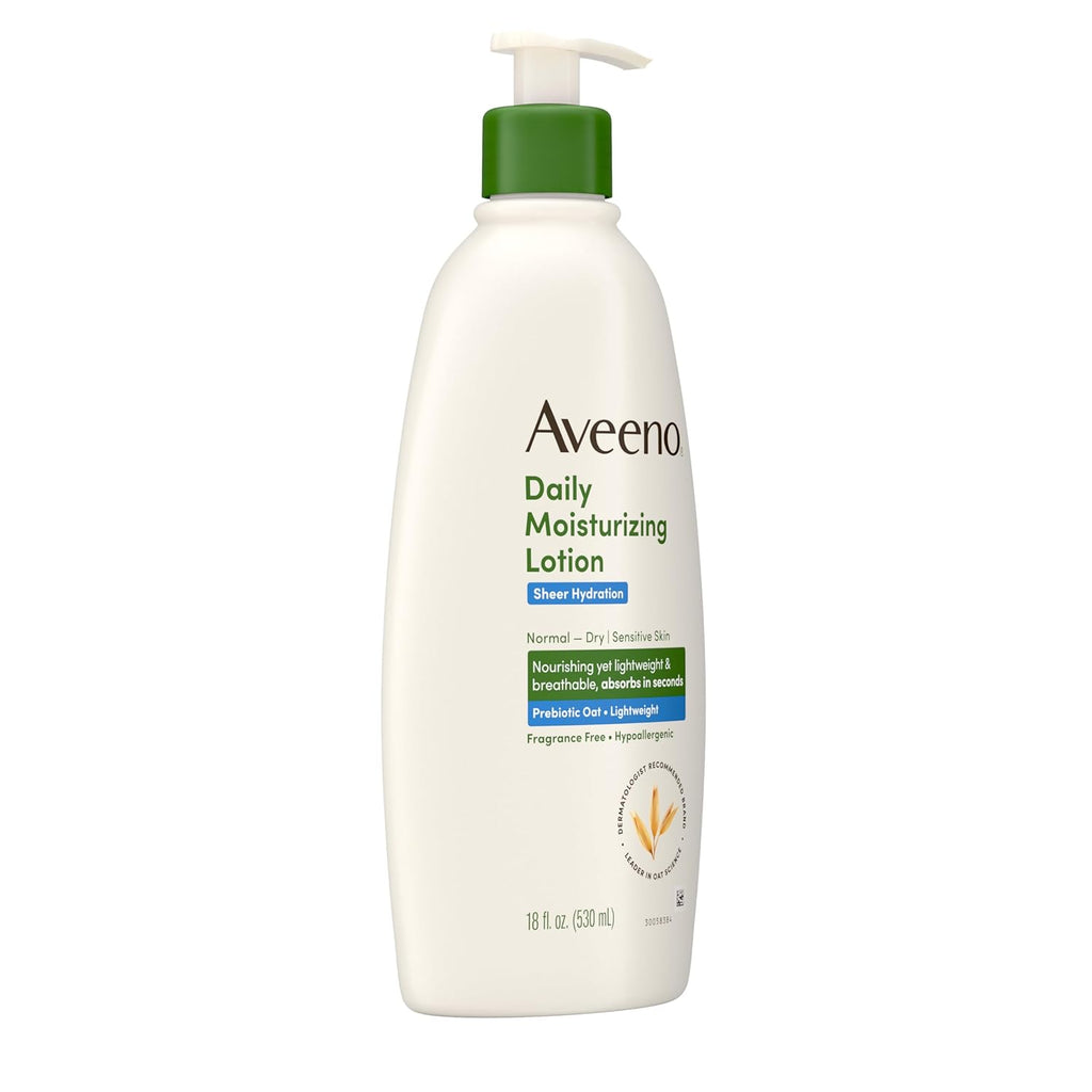 Aveeno Sheer Hydration Fragrance-Free Daily Moisturizing Lotion with