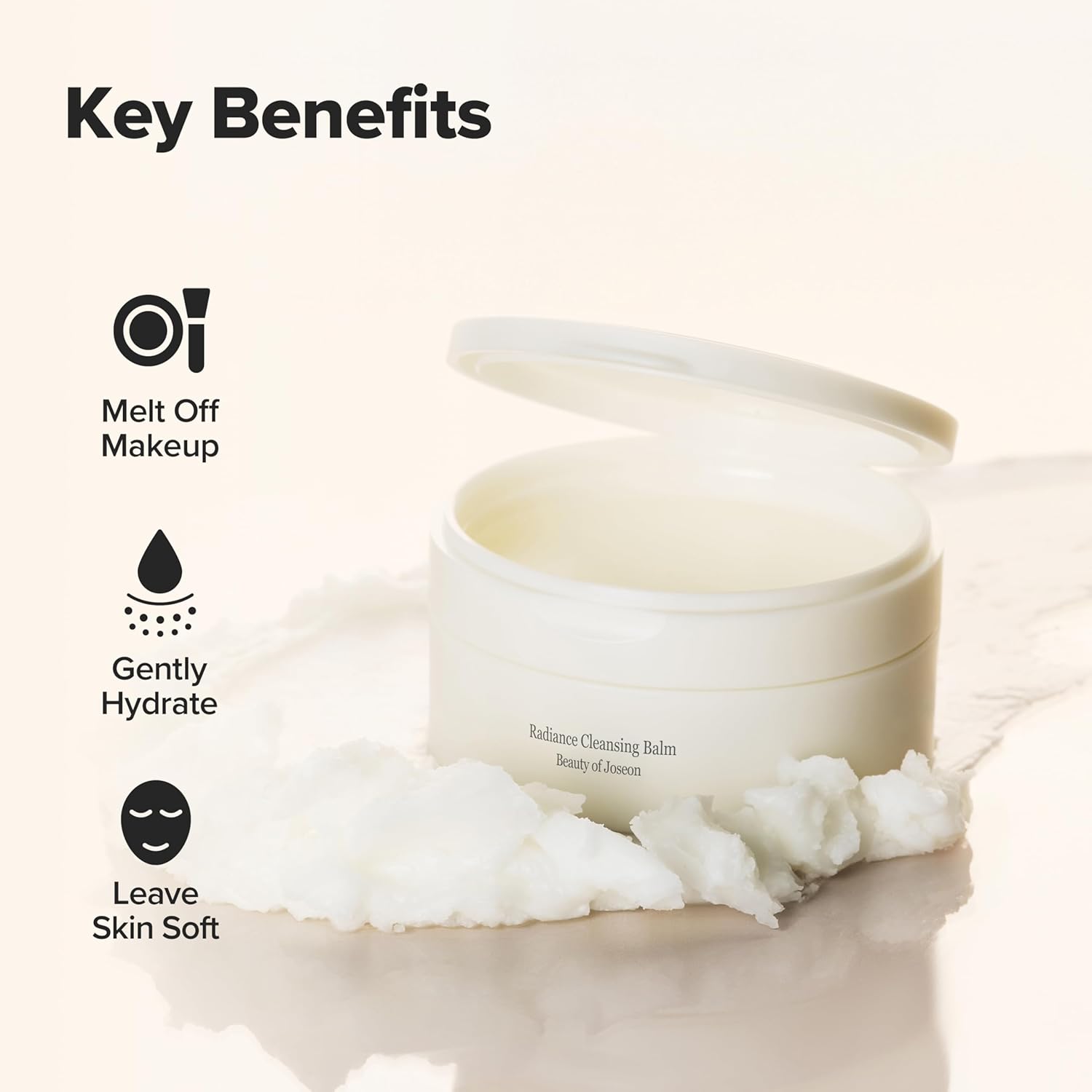 Beauty of Joseon Radiance Cleansing Balm Makeup, Sunscreen, Pore Cleanser for