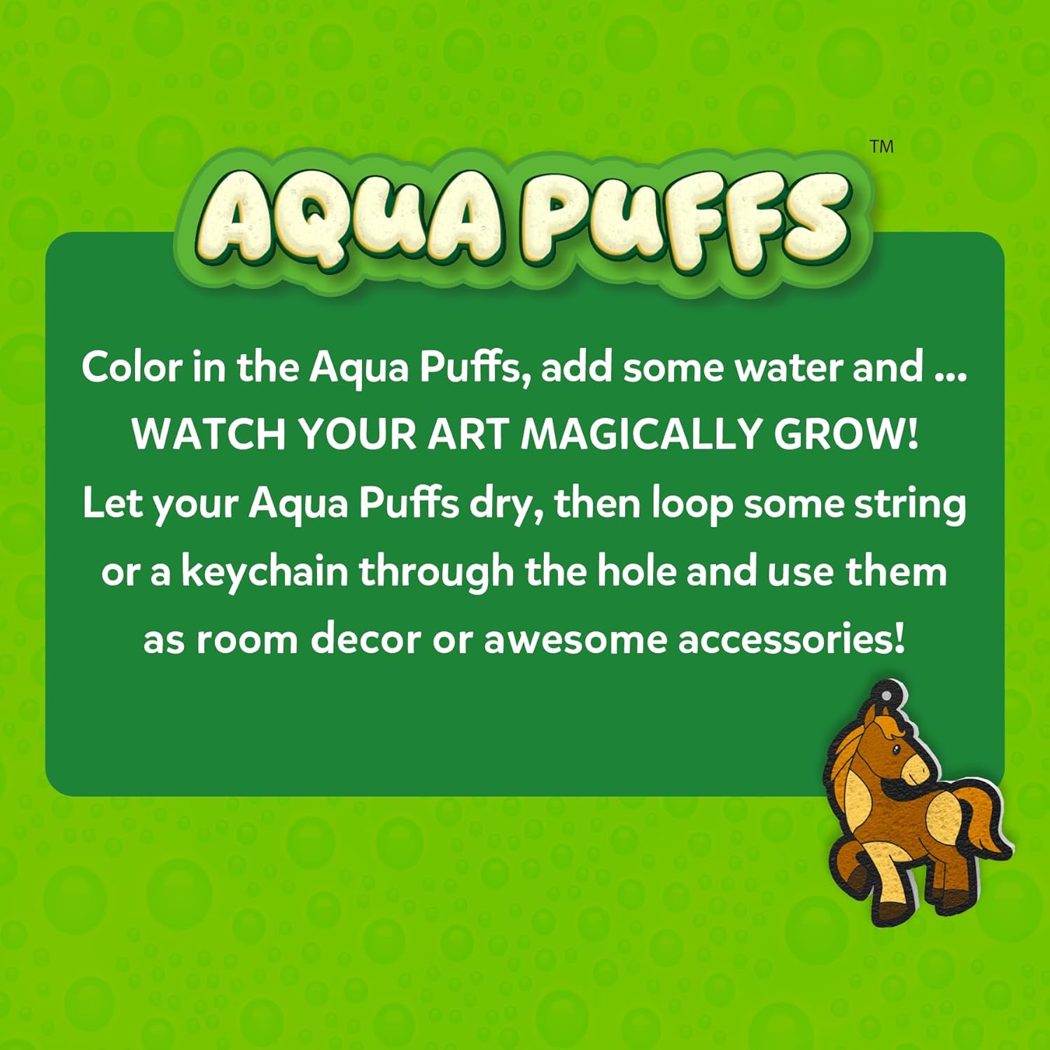 Skillmatics Aqua Puffs - 3D Art Kit, Animals, Mess-Free Paint by Number Craft
