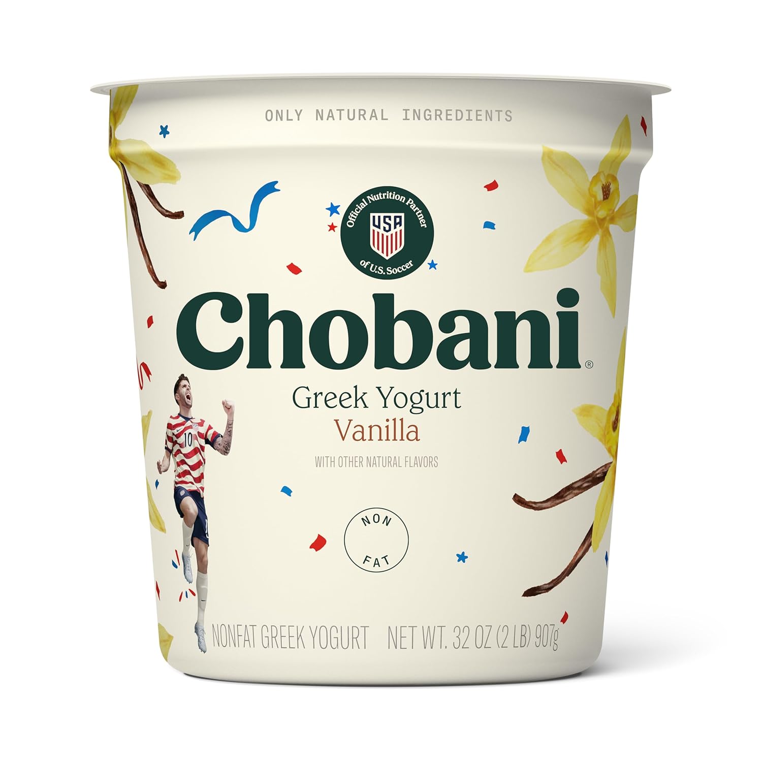 Chobaniå¨ Vanilla Blended Non-Fat Greek Yogurt 32oz
