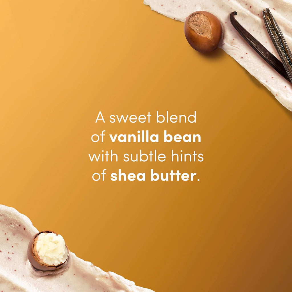 Dove Vanilla Sugar & Shea Butter Body Scrub Exfoliates and Deeply Nourishes