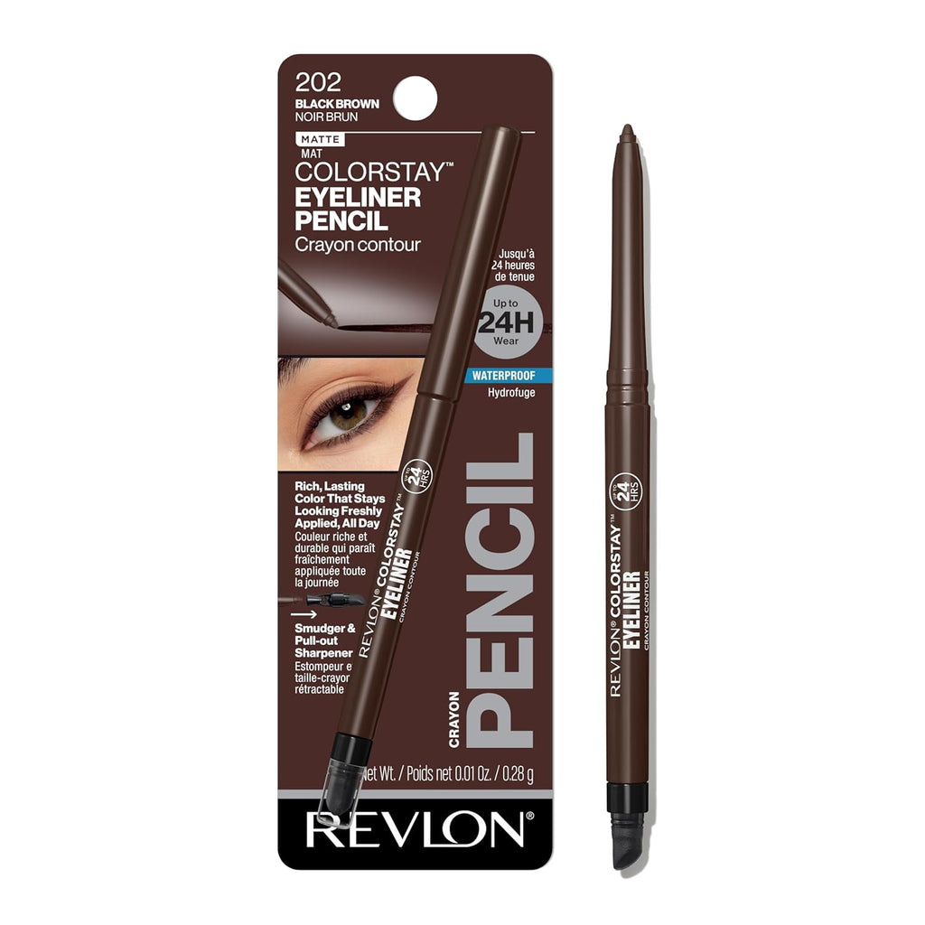 Revlon ColorStay Pencil Waterproof Eyeliner, Smudge-Proof, Eye Makeup with