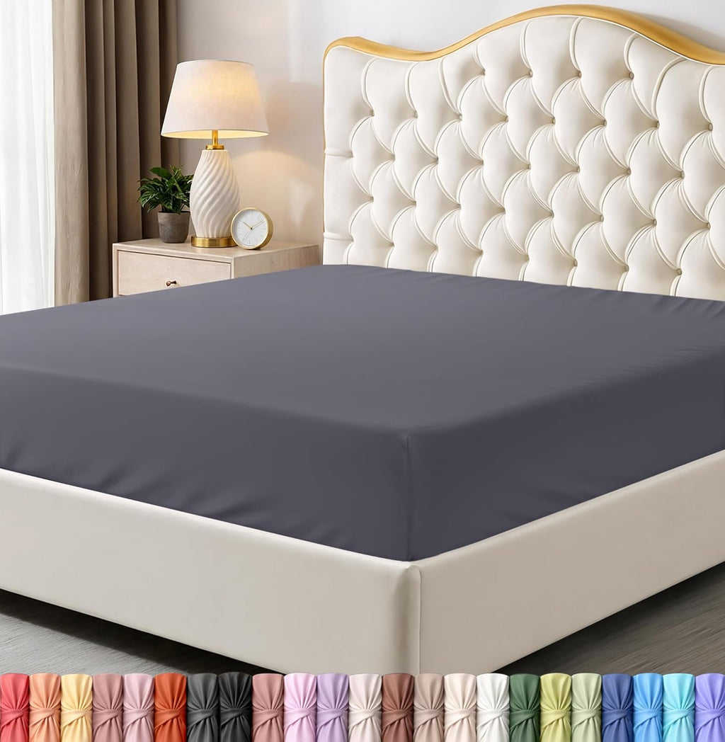 Utopia Bedding Queen Fitted Sheet - Bottom Sheet - Deep Pocket - Soft