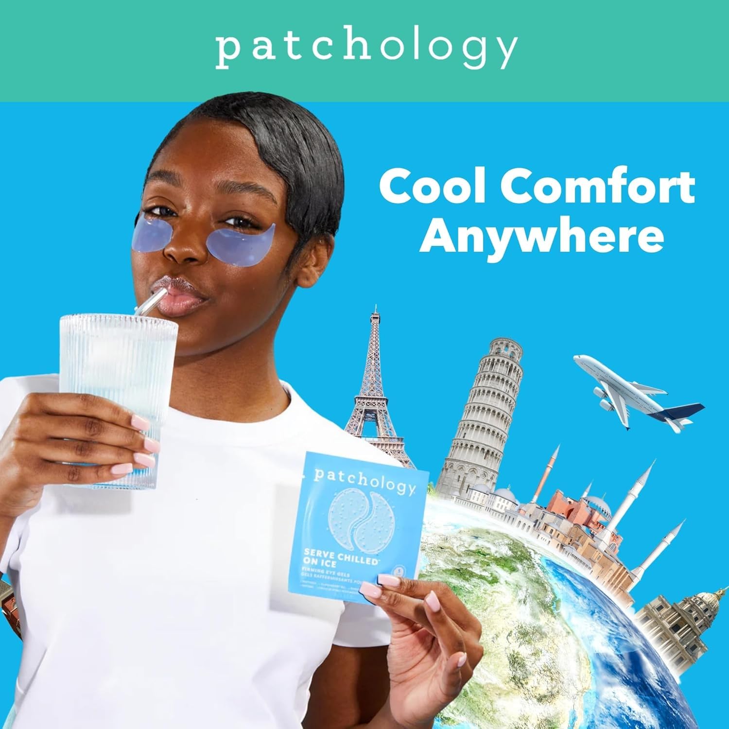 Patchology Iced Cooling Under Eye Mask Patches with Peptides, Cloudberry Oil & Bakuchiol ‰ÛÒ Firming & Soothing Eye Gels to Reduce Fine Lines and Under Eye Bags ‰ÛÒ Hydrating Under Eye Pads (5 Pairs)