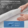 BEDLORE Waterproof Mattress Protector, Queen Size Mattress Pad Noiseless with