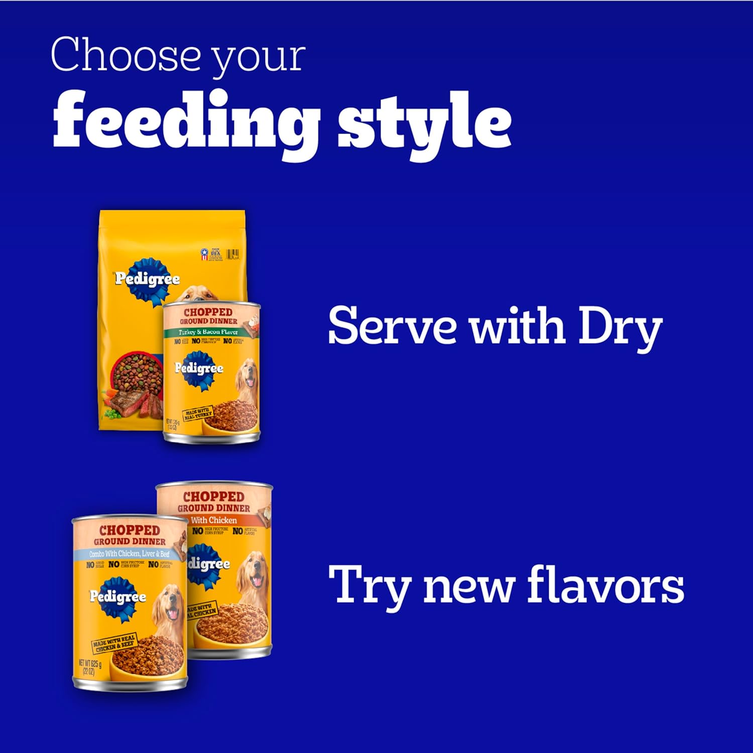 Pedigree Wet Dog Food, Choice Cuts Adult Canned Dog Food, Beef & Country Stew