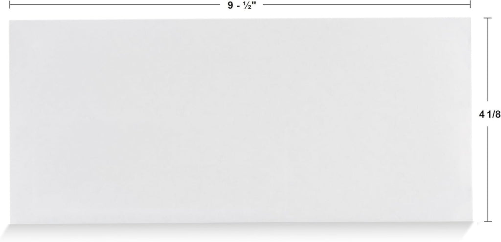 Aimoh #10 Security Self Seal Envelopes ‰ÛÒ 100 Qty |No Window, EnveGuard, 4‰ÉÝ x 9å?", White, 24 LB, 100 Count (34100)