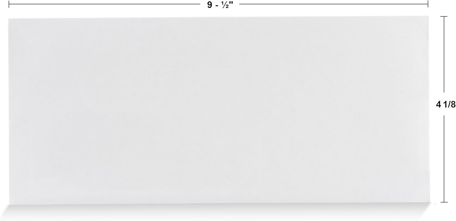 Aimoh #10 Security Self Seal Envelopes ‰ÛÒ 100 Qty |No Window, EnveGuard, 4‰ÉÝ x 9å?", White, 24 LB, 100 Count (34100)