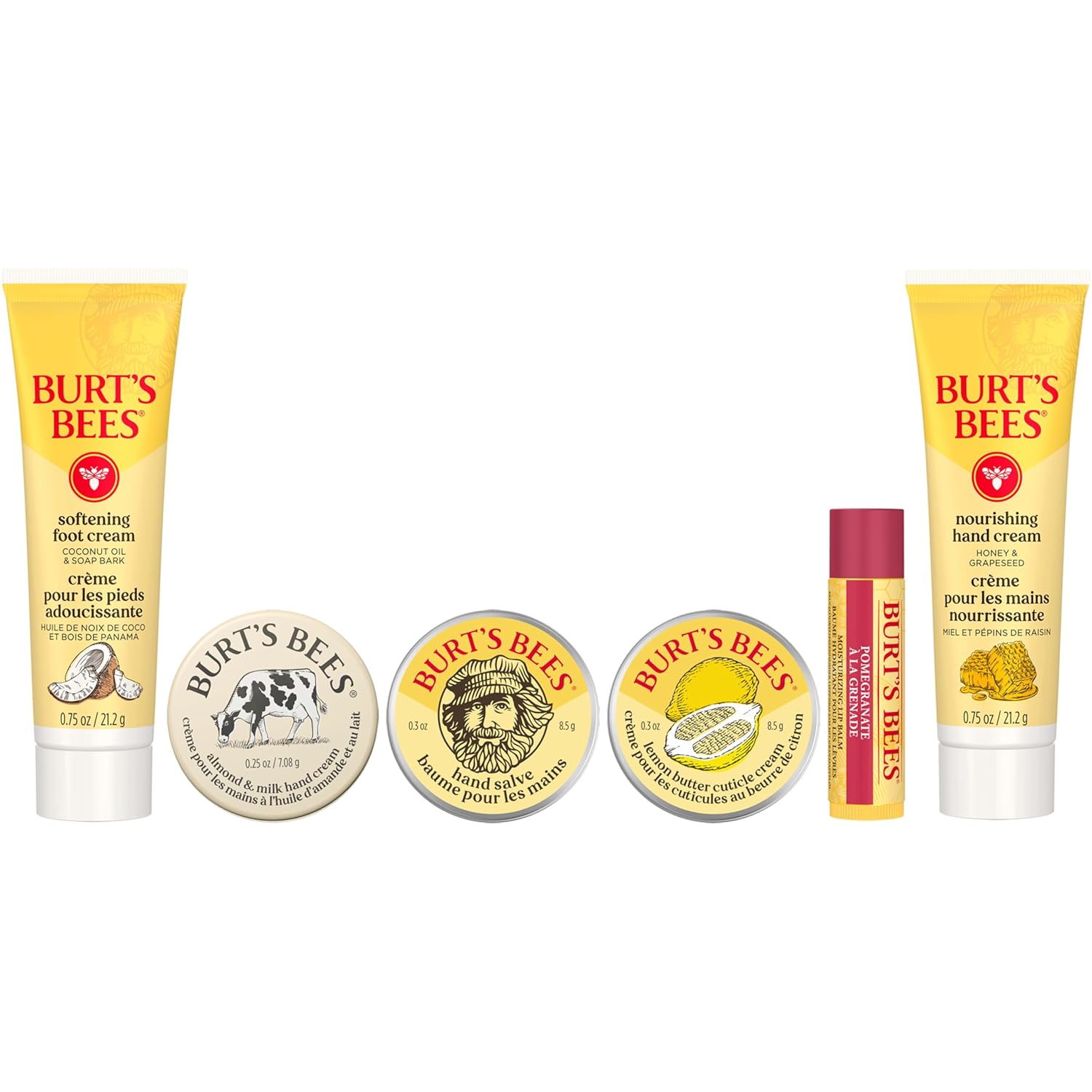 Burt's Bees Gifts Ideas, Tips and Toes Kit, 6 Travel Size Products