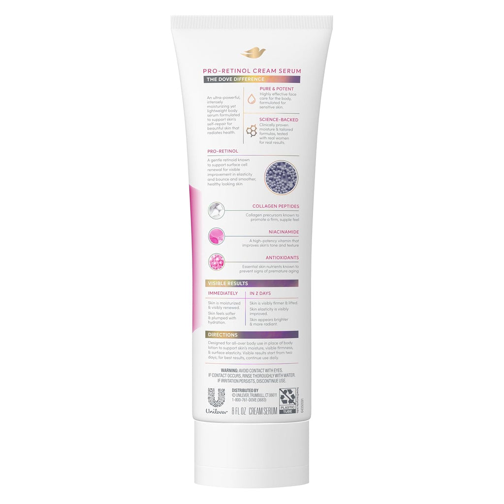 Dove Cream Serum Pro-Retinol + Firming for Elasticity and Firmness, with