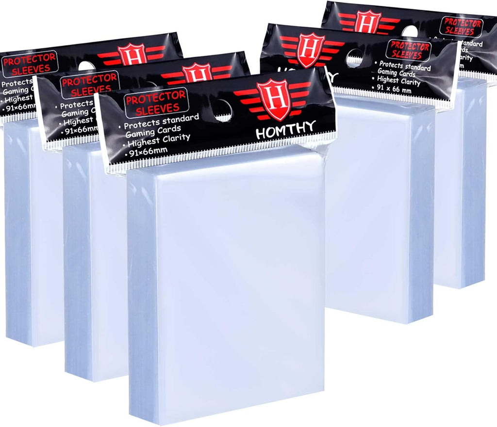 500 Counts Card Sleeves for Trading Cards, Soft Penny Card Sleeves Clear