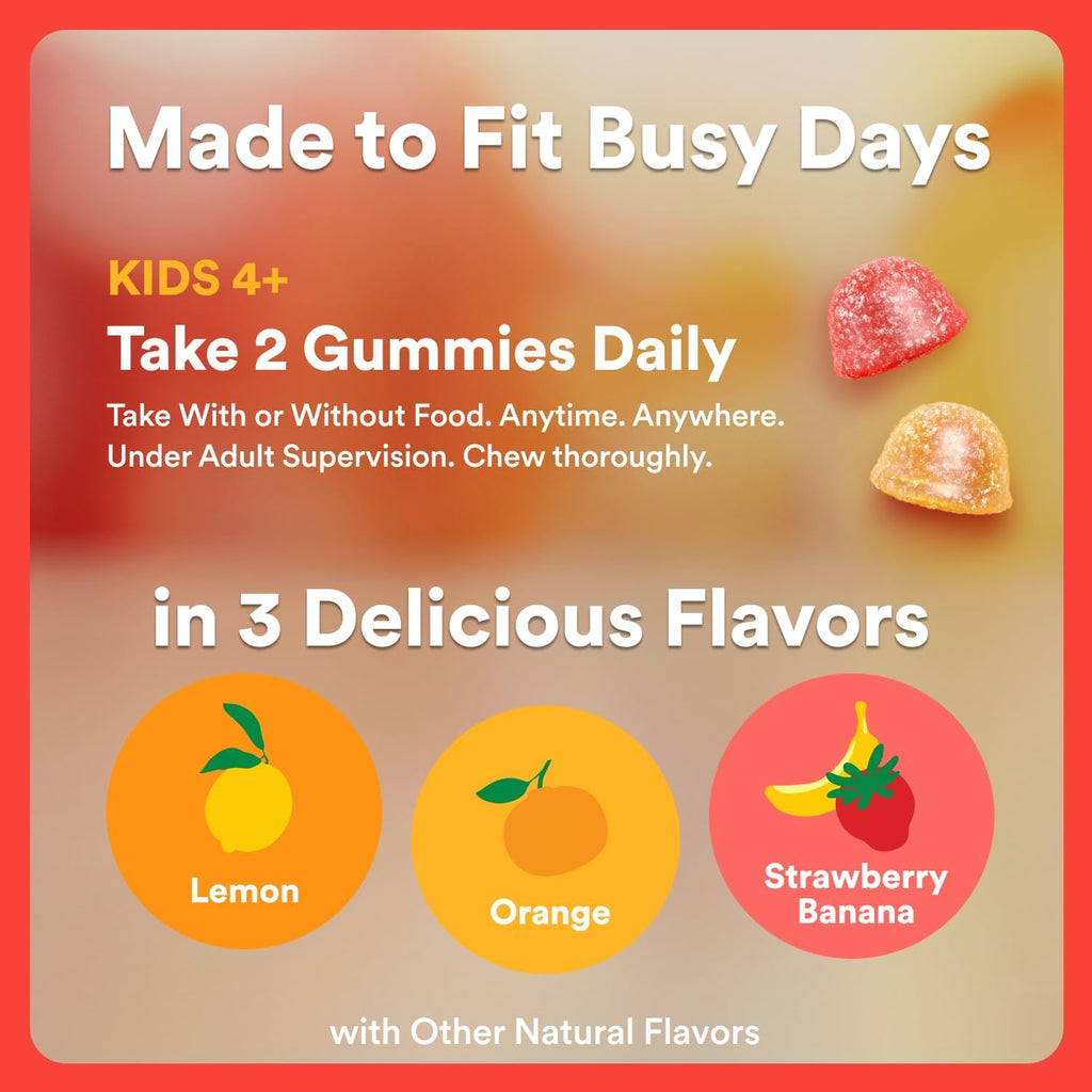 SmartyPants Kids Multivitamin Gummies with Omega 3 DHA/EPA, Vitamins D3, C