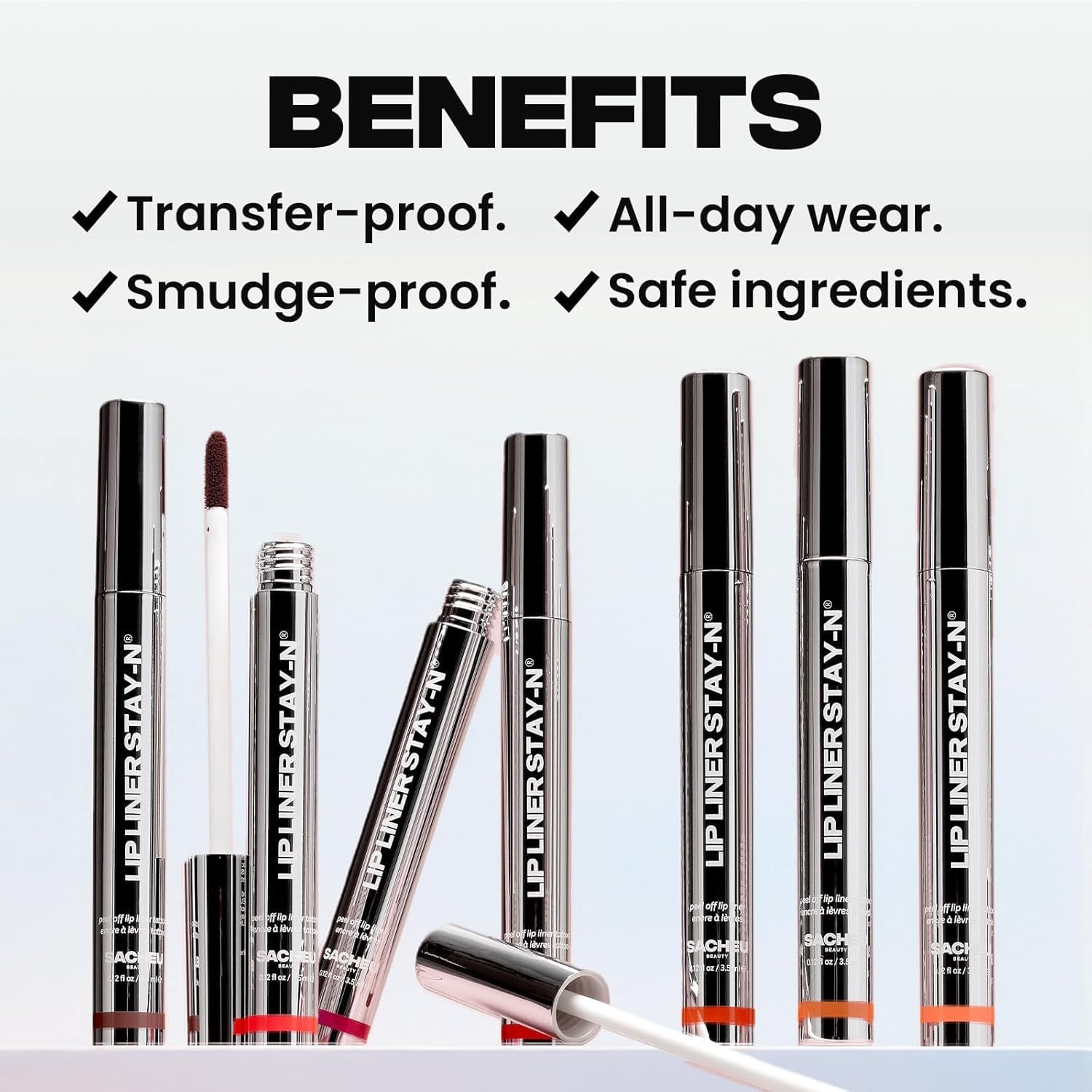 Sacheu Lip Liner STAY-N Peel Off Lip Stain ‰ÛÓ Long Lasting Waterproof Lip