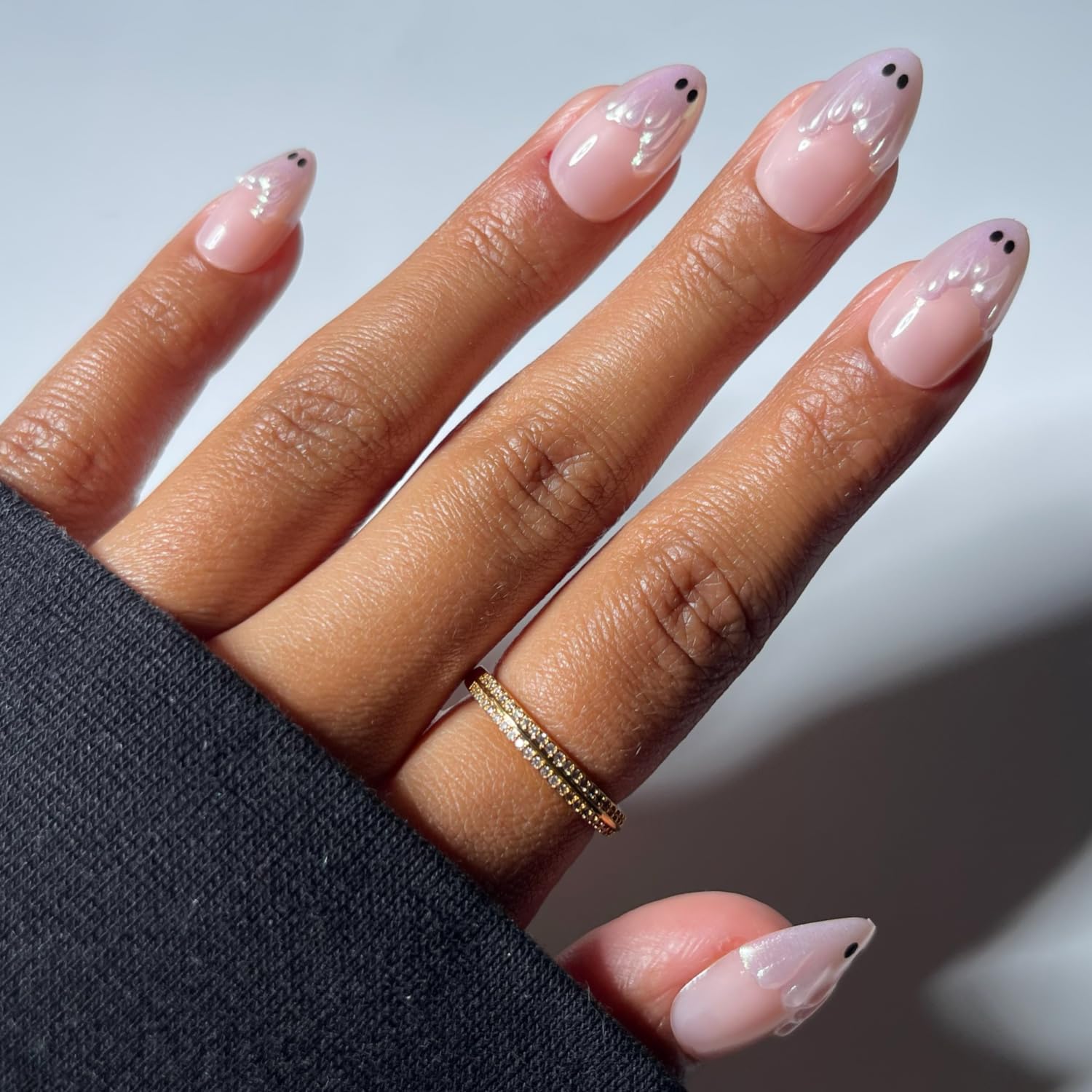 Glamnetic Press On Nails - Short Almond, Glossy Fake Nails 30 Pc Full Kit