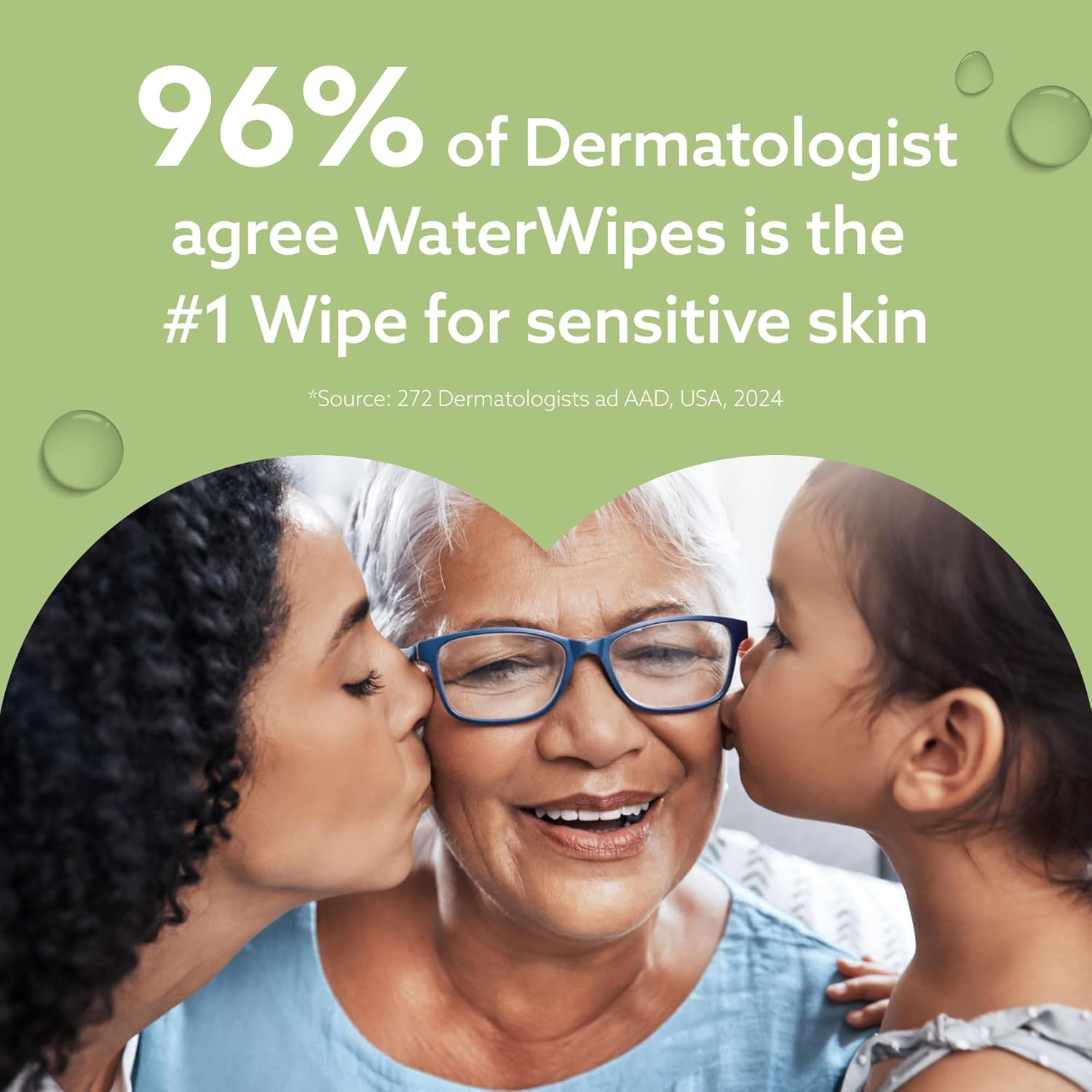 WaterWipes Sensitive+ Baby & Toddler Wipes, 3-In-1 Cleans, Cares, Protects