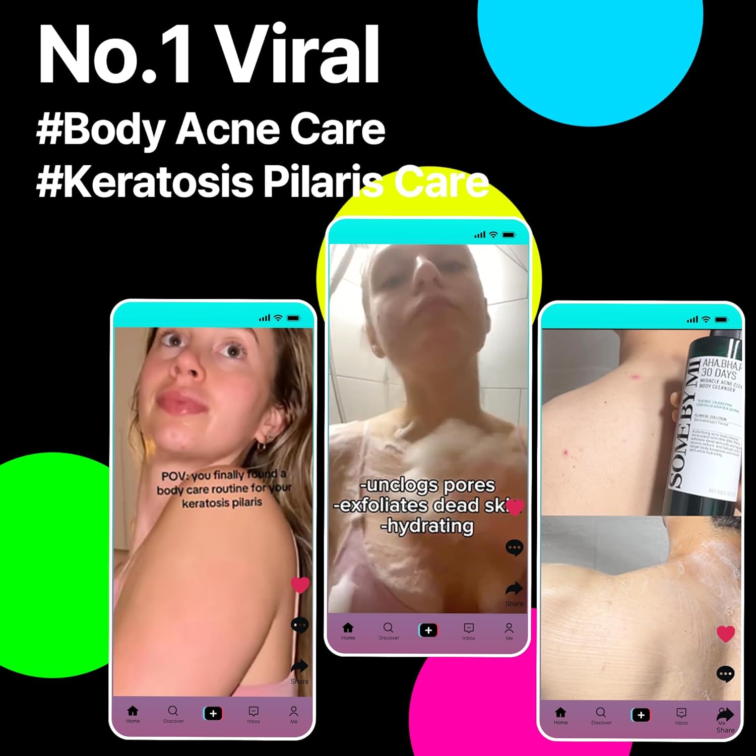SOME BY MI AHA BHA PHA 30 Days Miracle Acne Clear Body Cleanser 13.5oz ‰ÛÒ