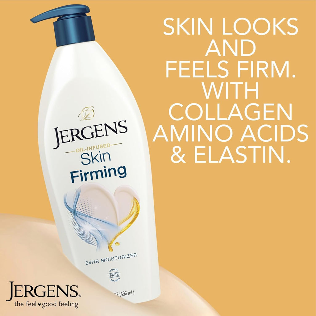 Jergens Skin Firming Body Lotion for Dry to Extra Dry Skin, Skin Tightening