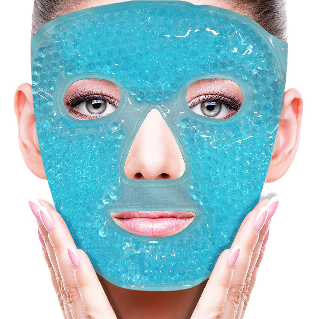 Cold Face Eye Mask Ice Pack Reduce Facial Puff, Dark Circles, Gel Hot Heat