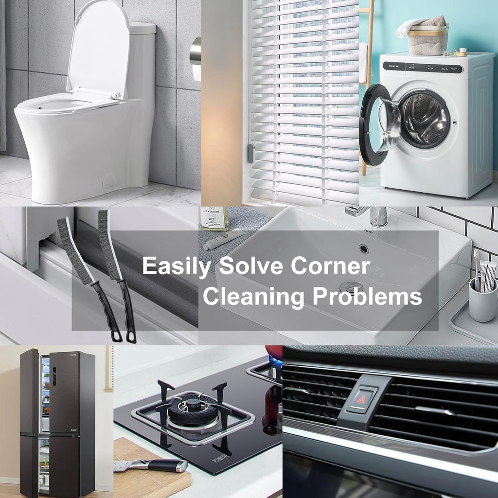 Crevice Cleaning Brush•?ÎHard-Bristled Grout Brush•?Î2026 New Multifunctional Gap Cleaning Brush Tool•?ÎDead Corners Brushes for Bathroom Kitchen Tiles Window Door Slots•?Î3pcs