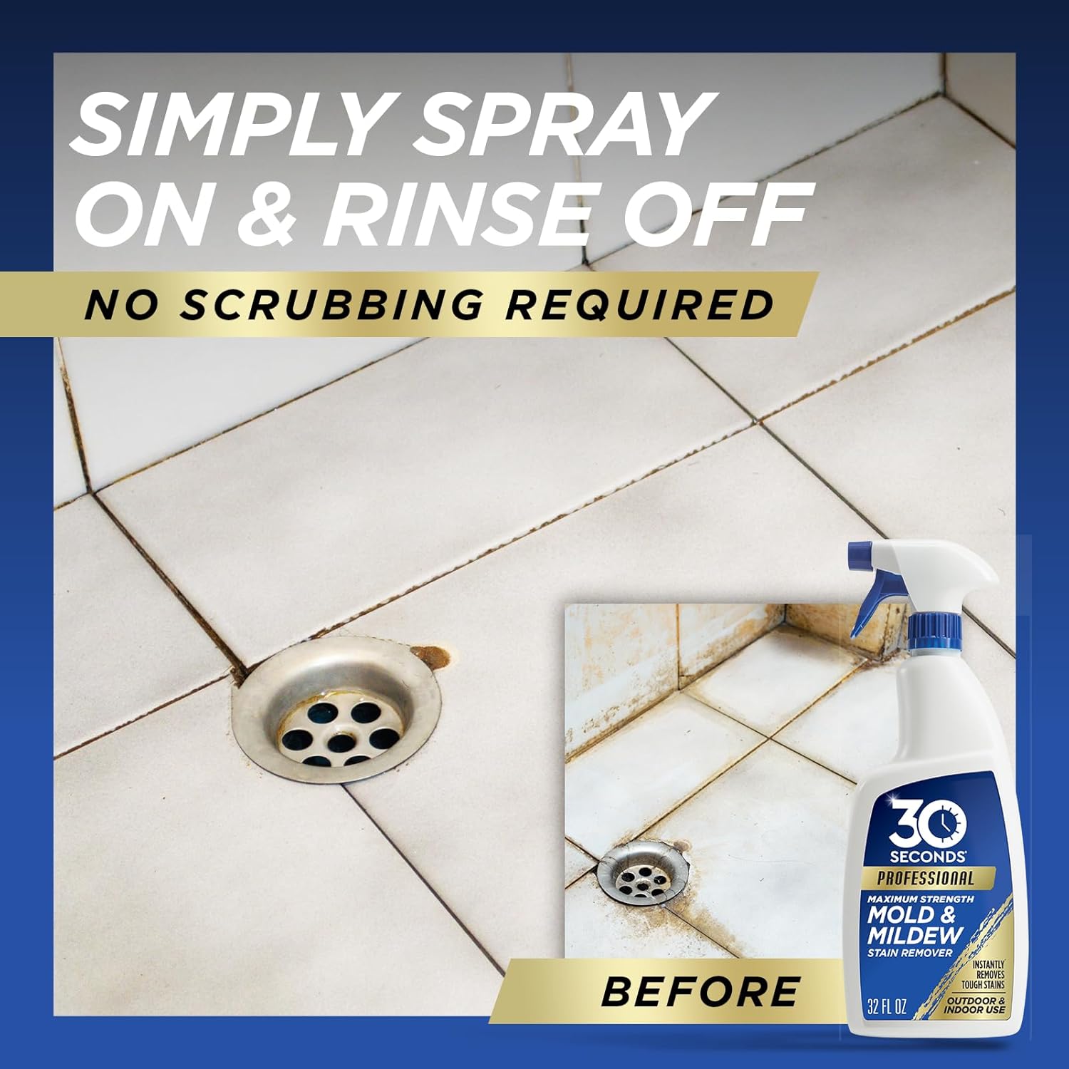 30 SECONDS Pro Mold and Mildew Stain Remover