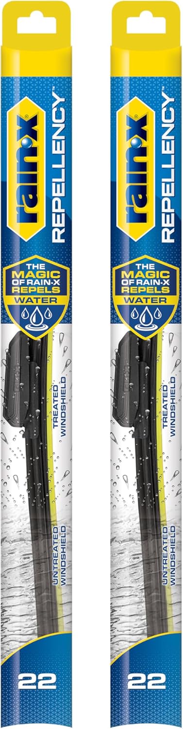 Rain-X 810363 Repellency Water Repellent Wiper Blades, 22" Windshield Wipers