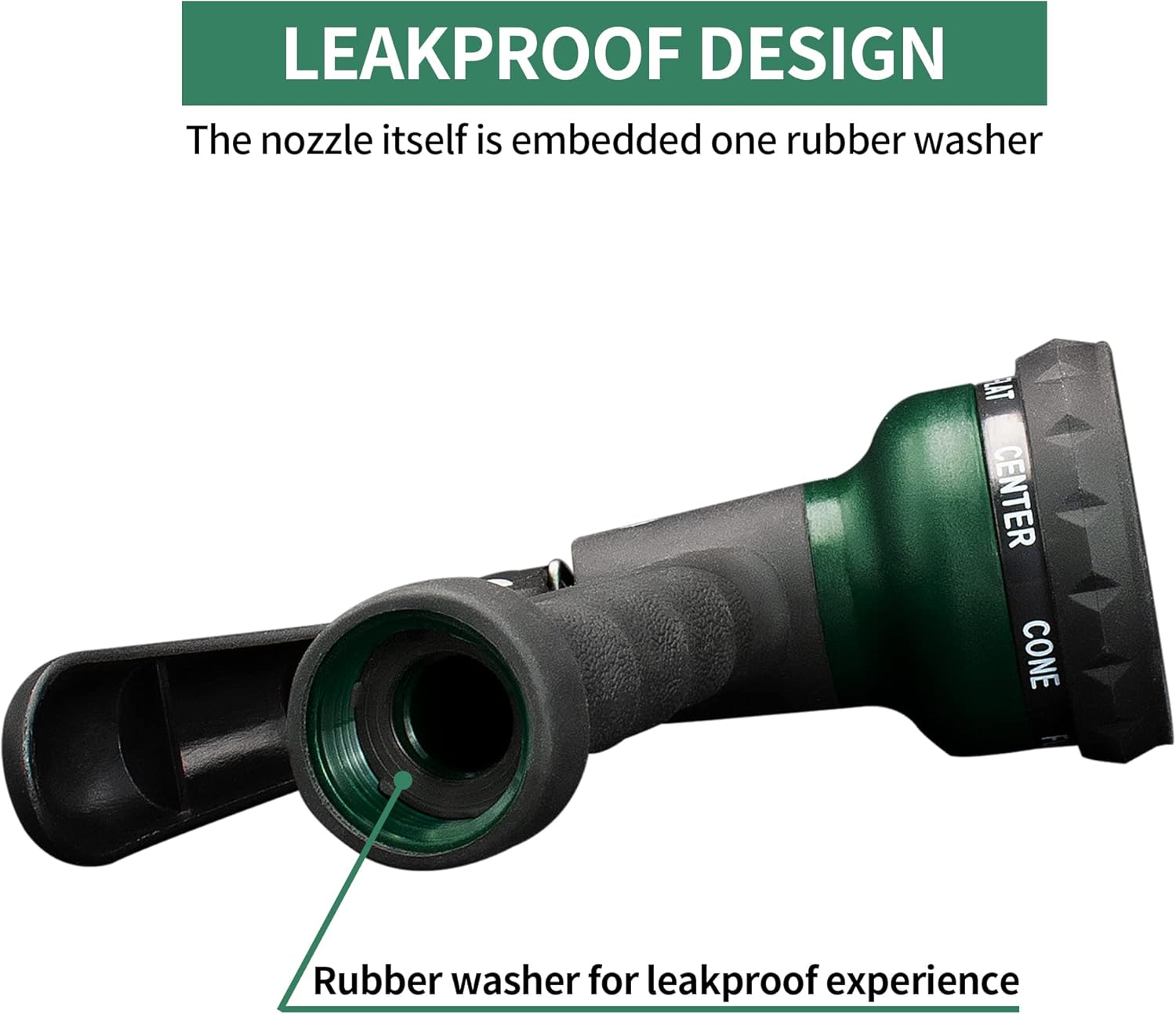 AUTOMAN-Garden-Hose-Nozzle, ABS Water Spray Nozzle with 7 Adjustable Watering