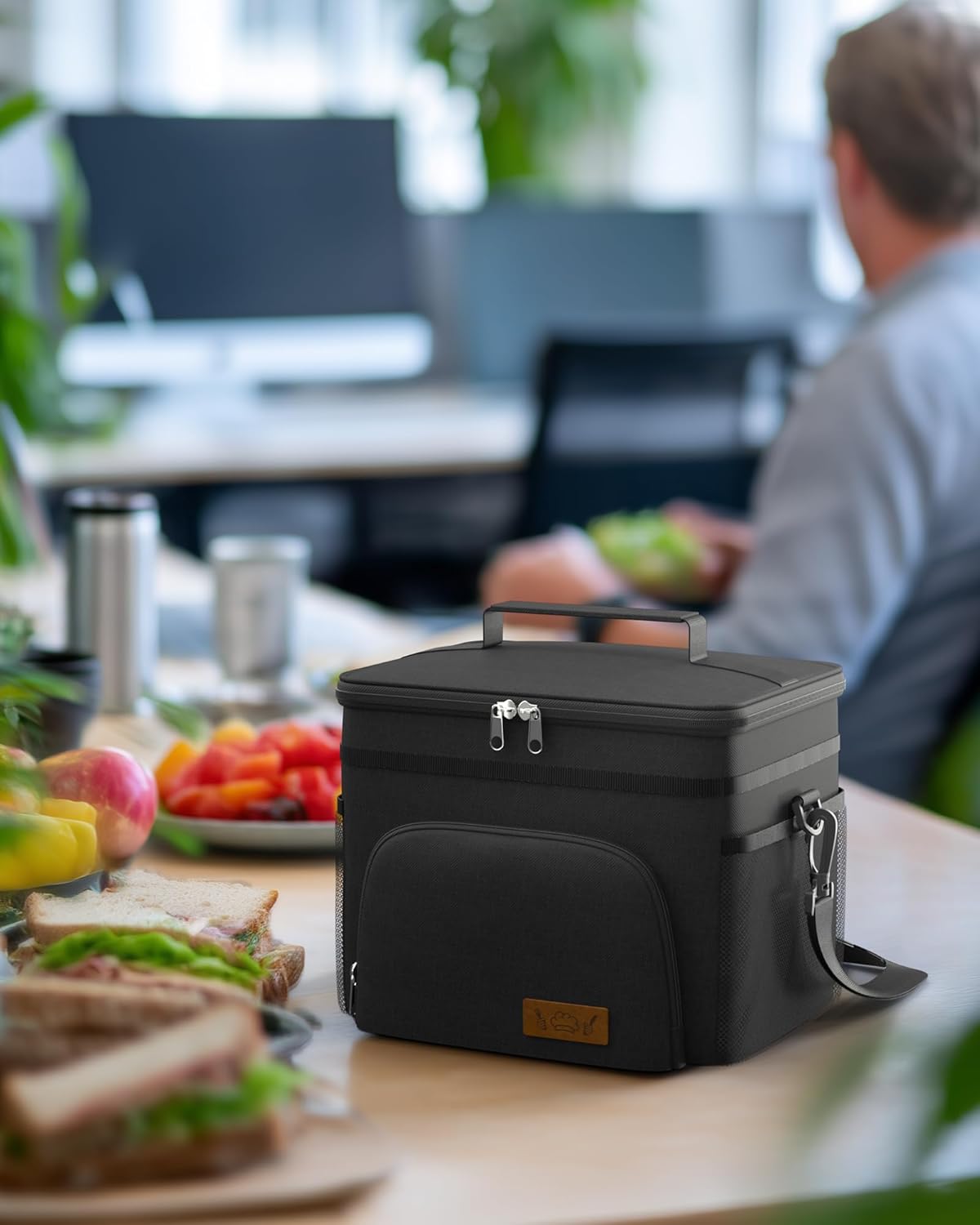 HOTOR Insulated Lunch Box for Men & Women - Leak-Proof Cooler Lunch Bag with