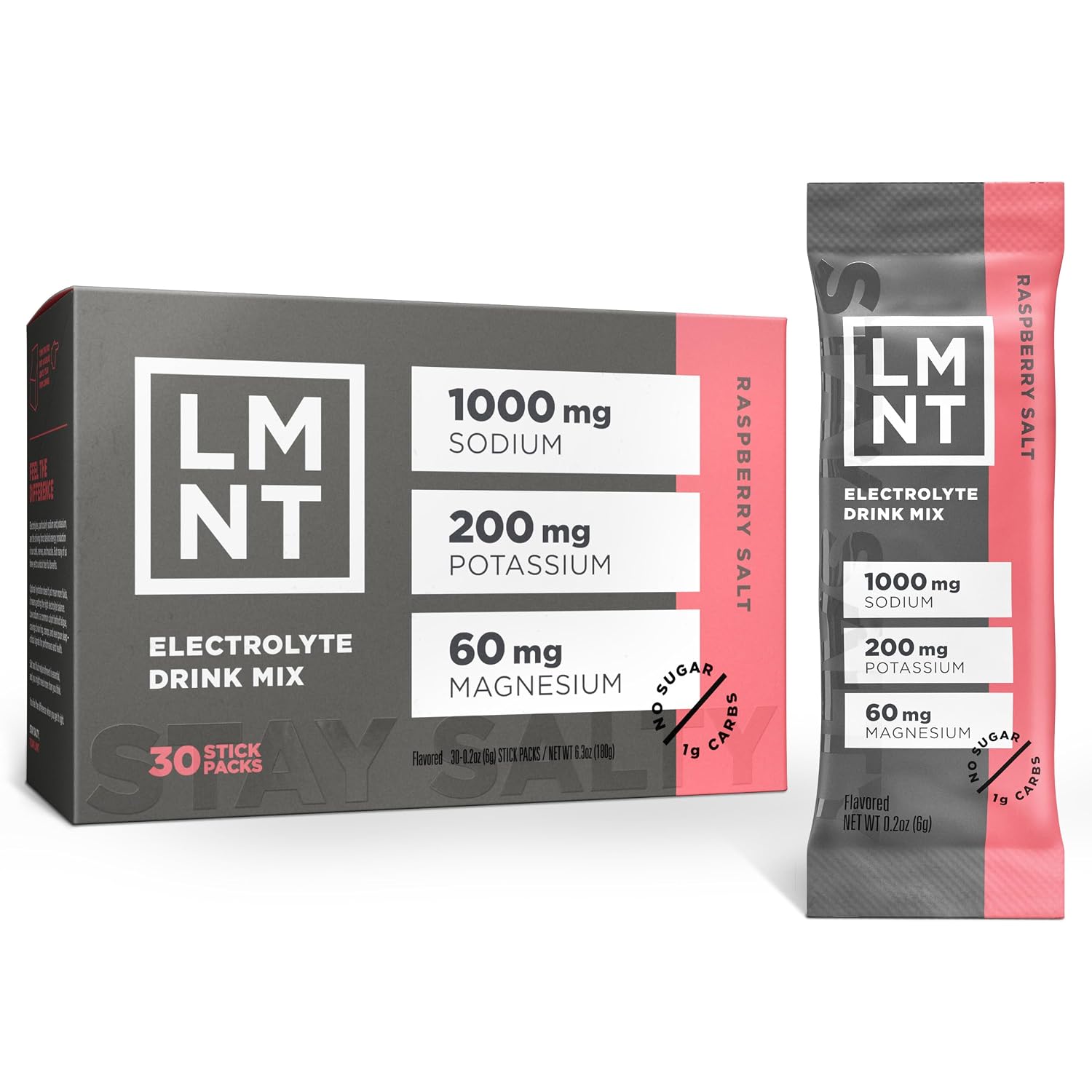 LMNT Zero Sugar Electrolytes - Raspberry Salt