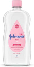 Johnson's Baby Oil, Pure Mineral Oil to help Prevent Moisture Loss for Baby