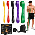 Resistance Bands for Working Out, 5-Level Pull Up Assistance Bands Set | Exercise Bands and Workout Bands for Pull-ups, Strength Training, Stretching, Mobility, and Full-body Home or Gym Workouts.