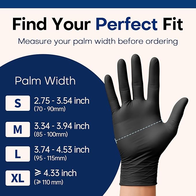 Supmedic Medical Soft Max‰ã¢ Black Nitrile Disposable Gloves, 100 Pcs