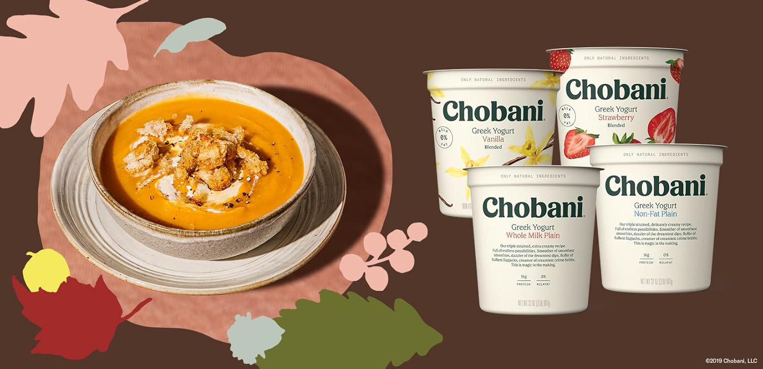 Chobaniå¨ Vanilla Blended Non-Fat Greek Yogurt 32oz