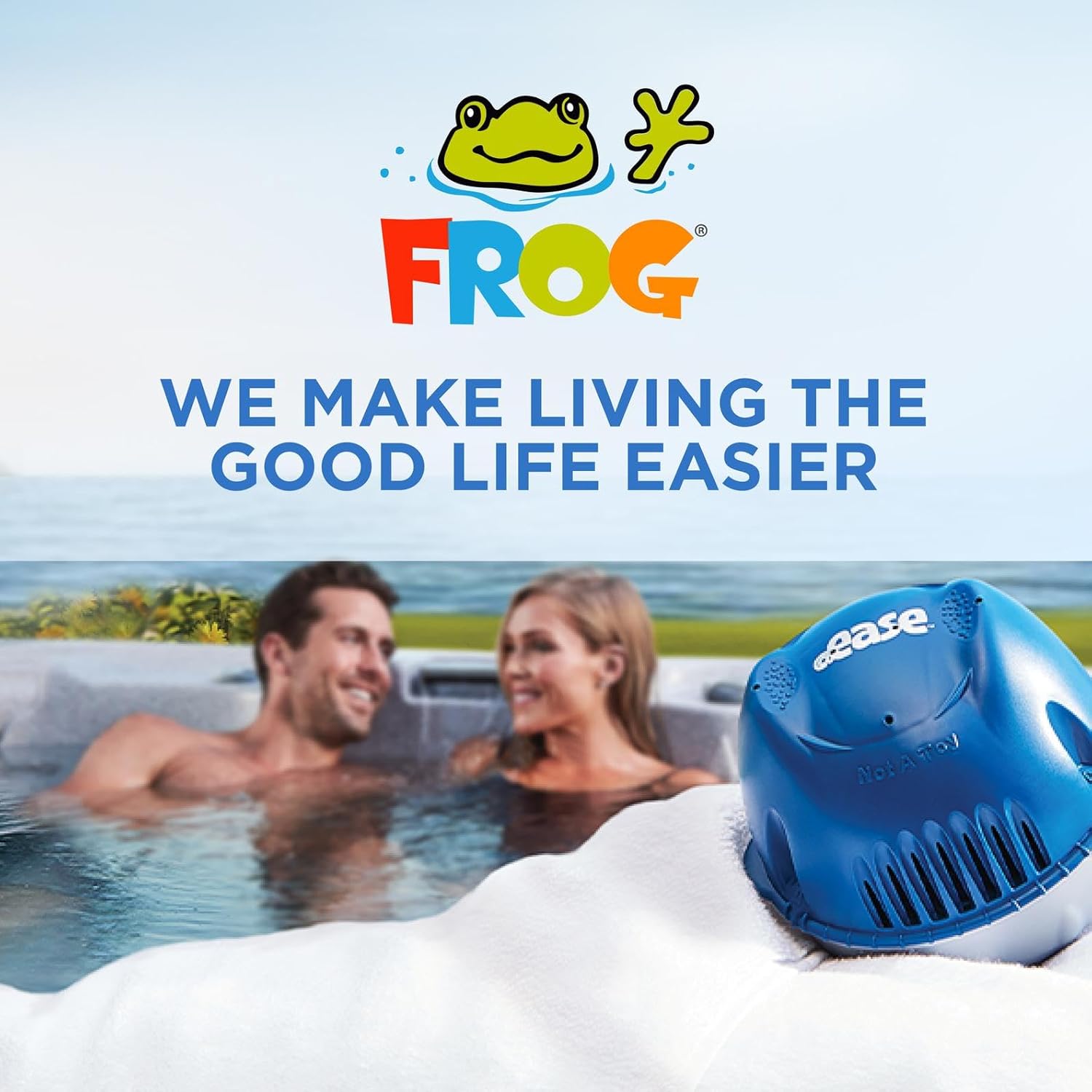 FROG @Ease Floating System for Hot Tubs - Quick & Easy Self-Regulating Hot