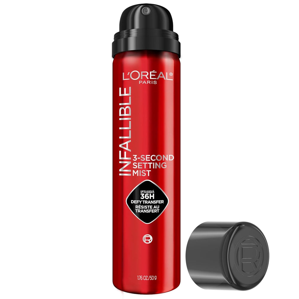 L'Oreal Paris Infallible 3-Second Setting Spray Mist, Microfine Mist for up