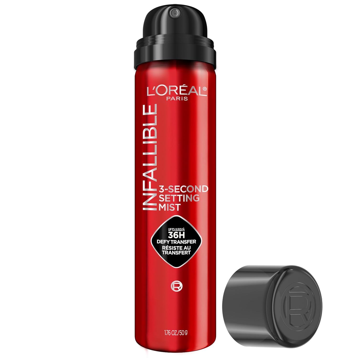 L'Oreal Paris Infallible 3-Second Setting Spray Mist, Microfine Mist for up