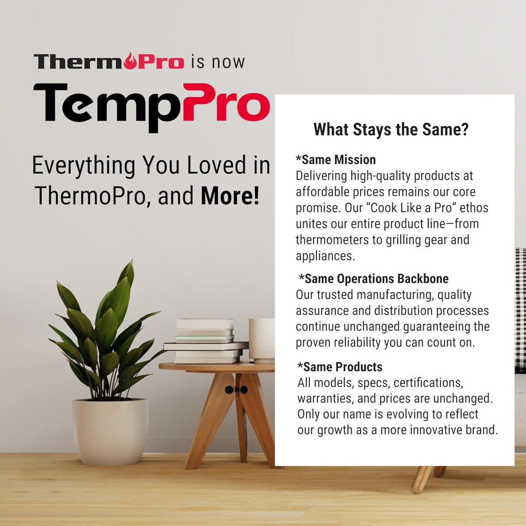 TempPro TP50 Digital Hygrometer Indoor Thermometer Room Thermometer and