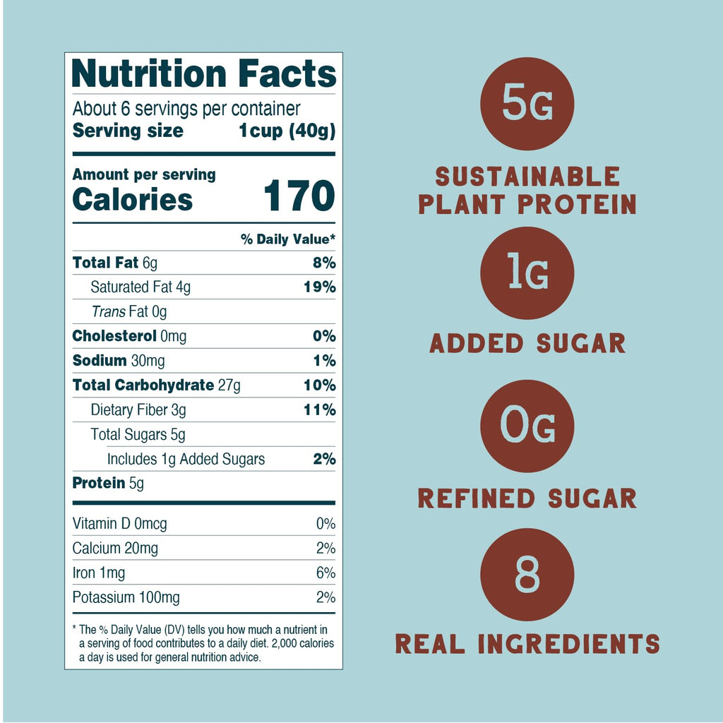 Seven Sundays Sunflower Cereal, Real Cocoa, 8 Oz Bag, Grain & Gluten Free, 5g