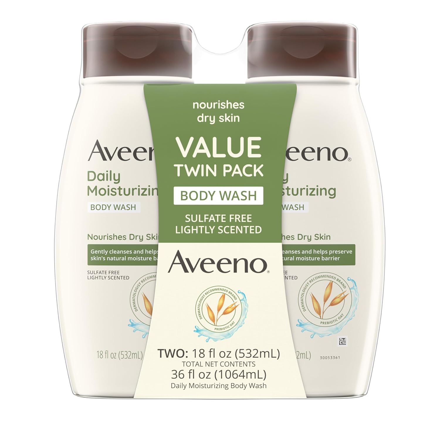 Aveeno Daily Moisturizing Body Wash Cleanser & Shaving Gel for Men & Women