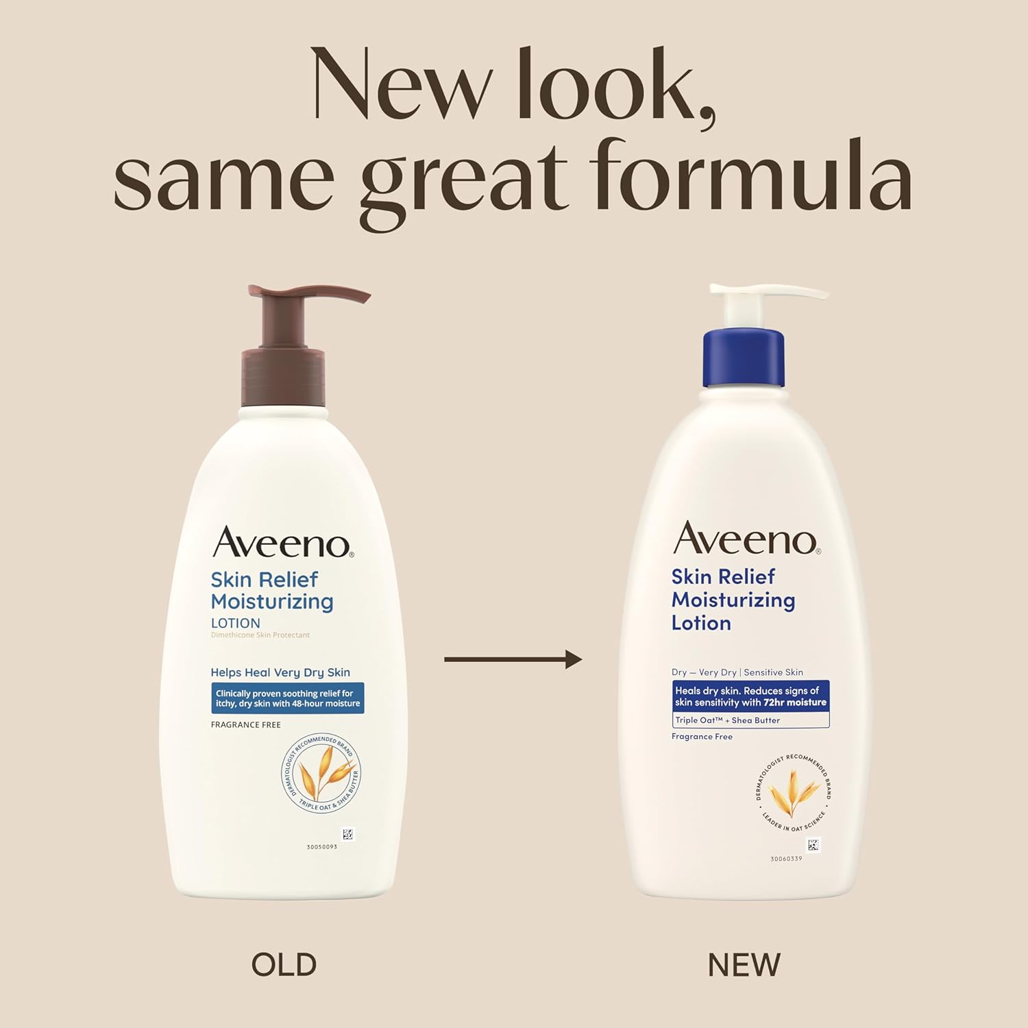 Aveeno Skin Relief Moisturizing Lotion Heals Very Dry, Sensitive Skin