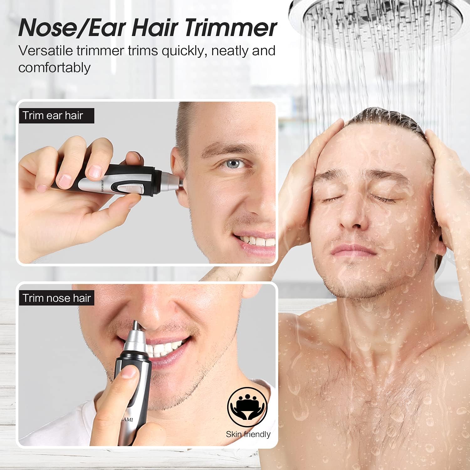 Ear and Nose Hair Trimmer Clipper - 2026 Professional Painless Eyebrow &
