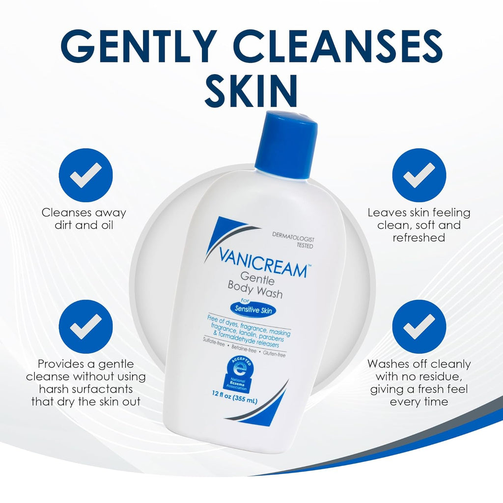 Vanicream Gentle Body Wash -12 fl oz - Formulated Without Common Irritants