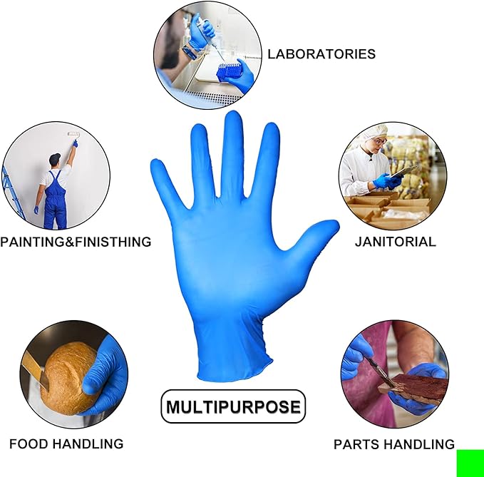 PEIPU Nitrile Disposable Gloves•?ÎPowder Free, Cleaning Service Gloves, Latex Free