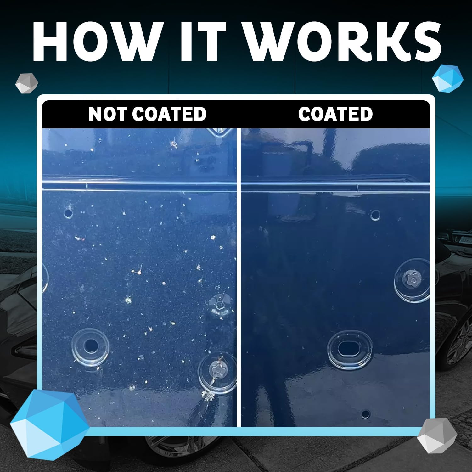 MAXLONE ‰ã¢ Car Spray with Tripheneå¨ Technology, Quick Spray & Wipe All Purpose Waterless Detailer - Clean, Shine, Protect Paint, Glass, Wheels, Trim Without Pre-Washing (2, 20oz w 4 Micro Fiber Cloth)