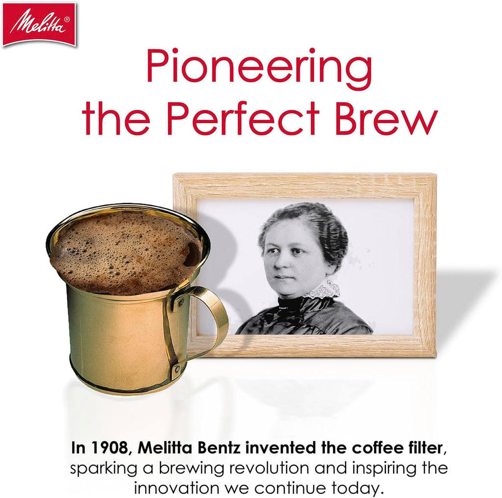 Melitta #4 Cone Coffee Filters, Natural Brown, 100 Count (Pack Of 3), 300