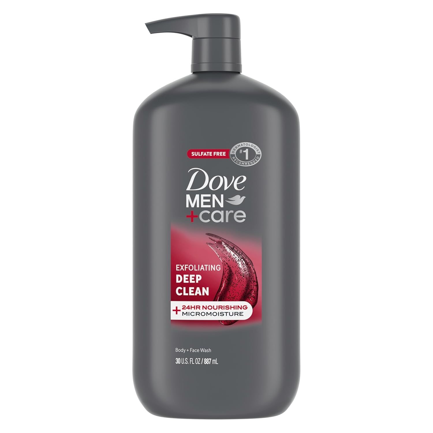 DOVE MEN + CARE Body and Face Wash Exfoliating Deep Clean for Men, with