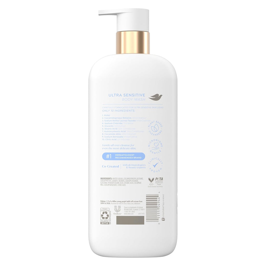 Dove Serum Body Wash Ultra Gentle hydrating cleanse with only 10 essential
