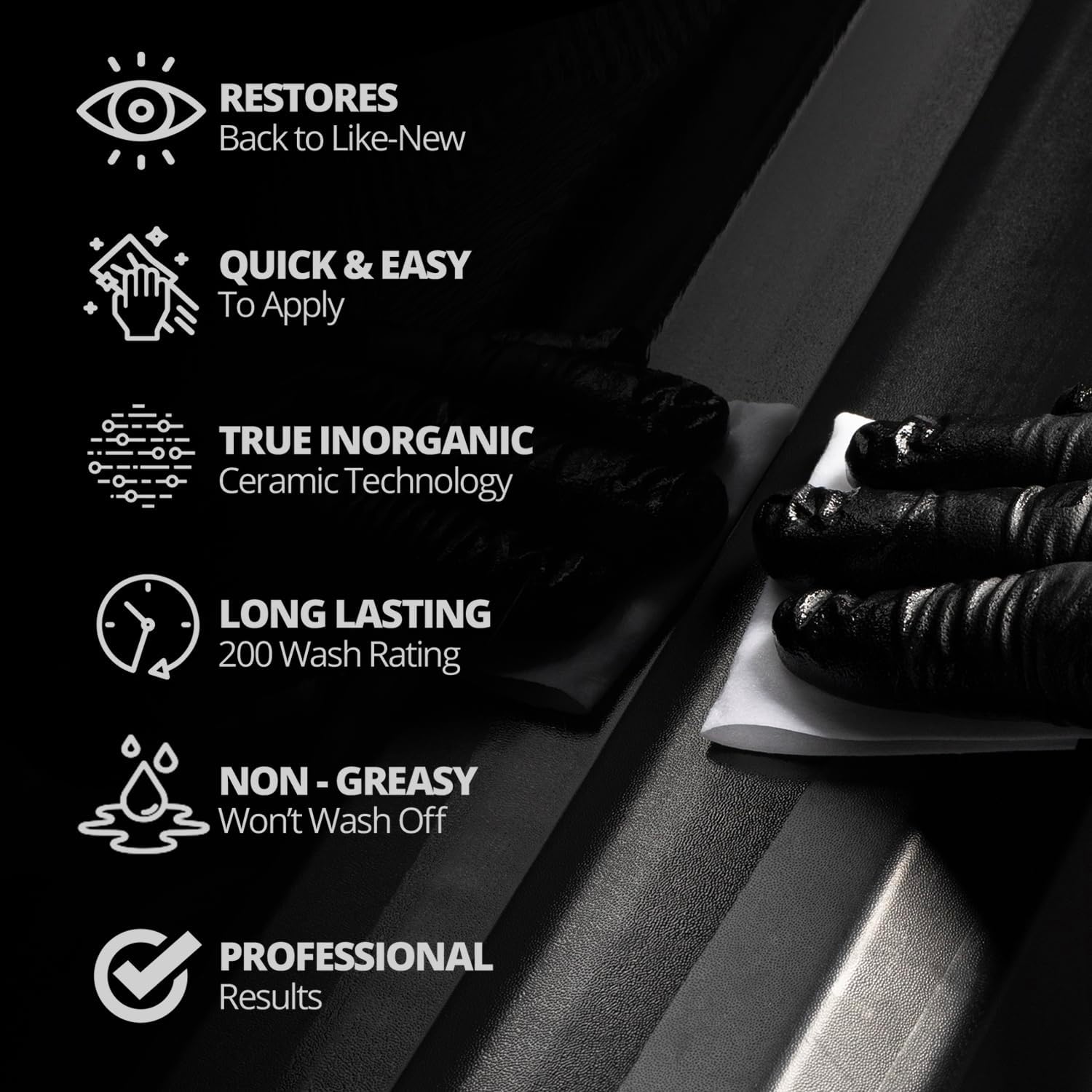 CERAKOTEå¨ Ceramic Trim Coat Kit - Quick Plastic Trim Restorer - Ceramic Coating Guaranteed Restoration to Last Over 200 Washes ‰ÛÒ A Ceramic Coating, Not a Dressing