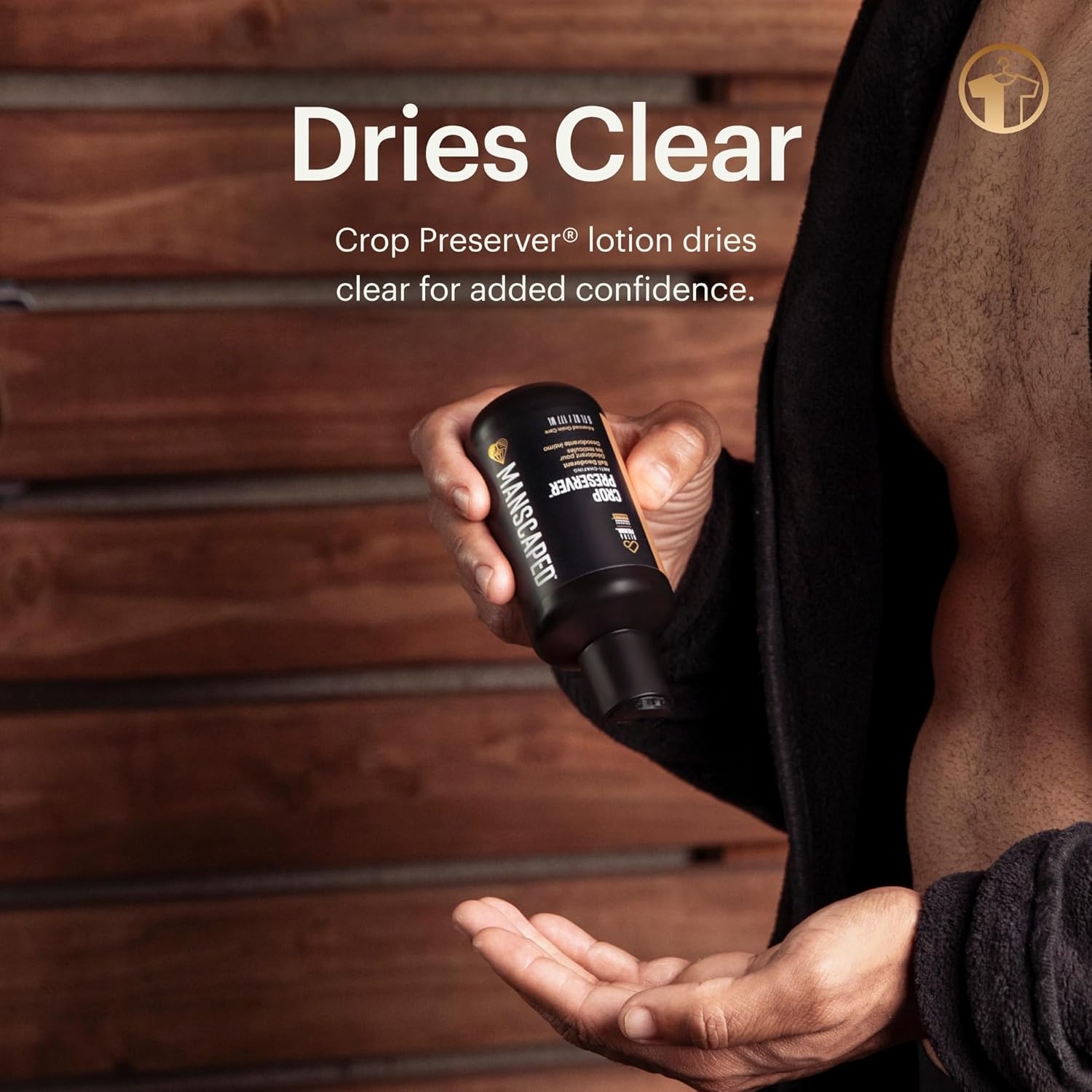 MANSCAPEDå¨ The Crop Preserverå¨, Men's Ball Deodorant, Male Care Hygiene Moisturizer, Anti-Chafing Groin Protection with Cooling Aloe Vera, Refinedå¨ Scent, 4oz
